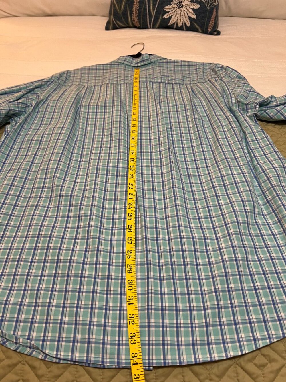 Men's IZOD Big & Tall 2XLT Long Sleeve Multi Plaid Shirt - Picture 12 of 13